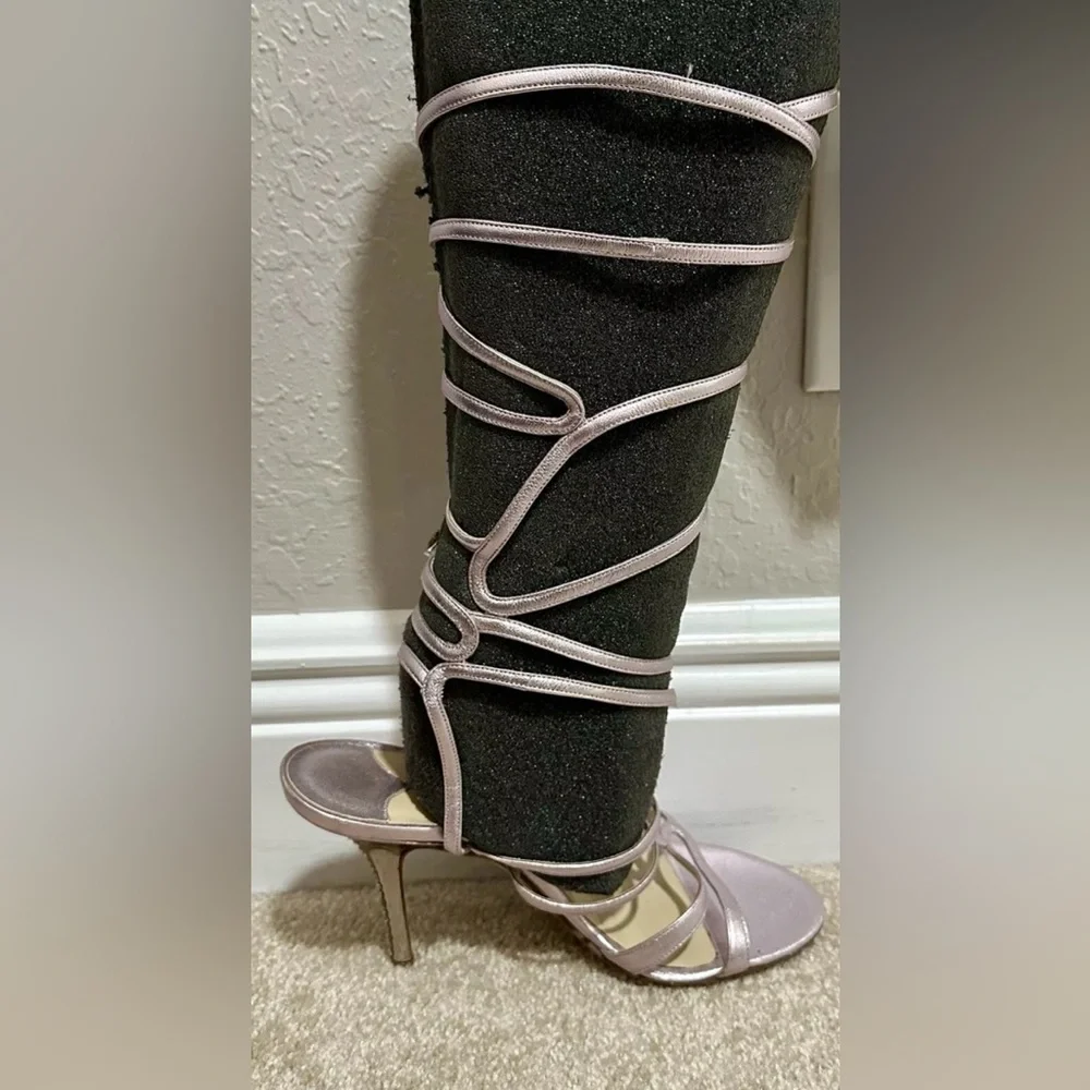 Jimmy Choo Pink Strappy Heels 36 - Picture 1 of 10